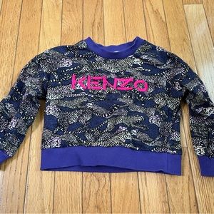 Kenzo Girl’s Cheetah Printed Sweatshirt sz 4T